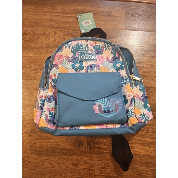 Bioworld Disney Lilo and Stitch Tropical Mini 10" Backpack New With Tags - Picture 1 of 11